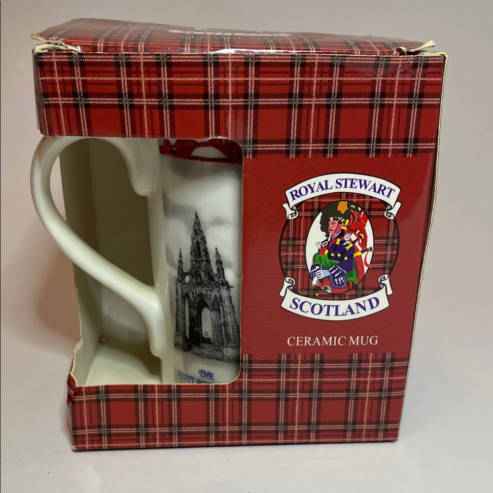 ⭐️NWT ROYAL STEWART Scotland Ceramic Collectible Mug | Tartan Travel History